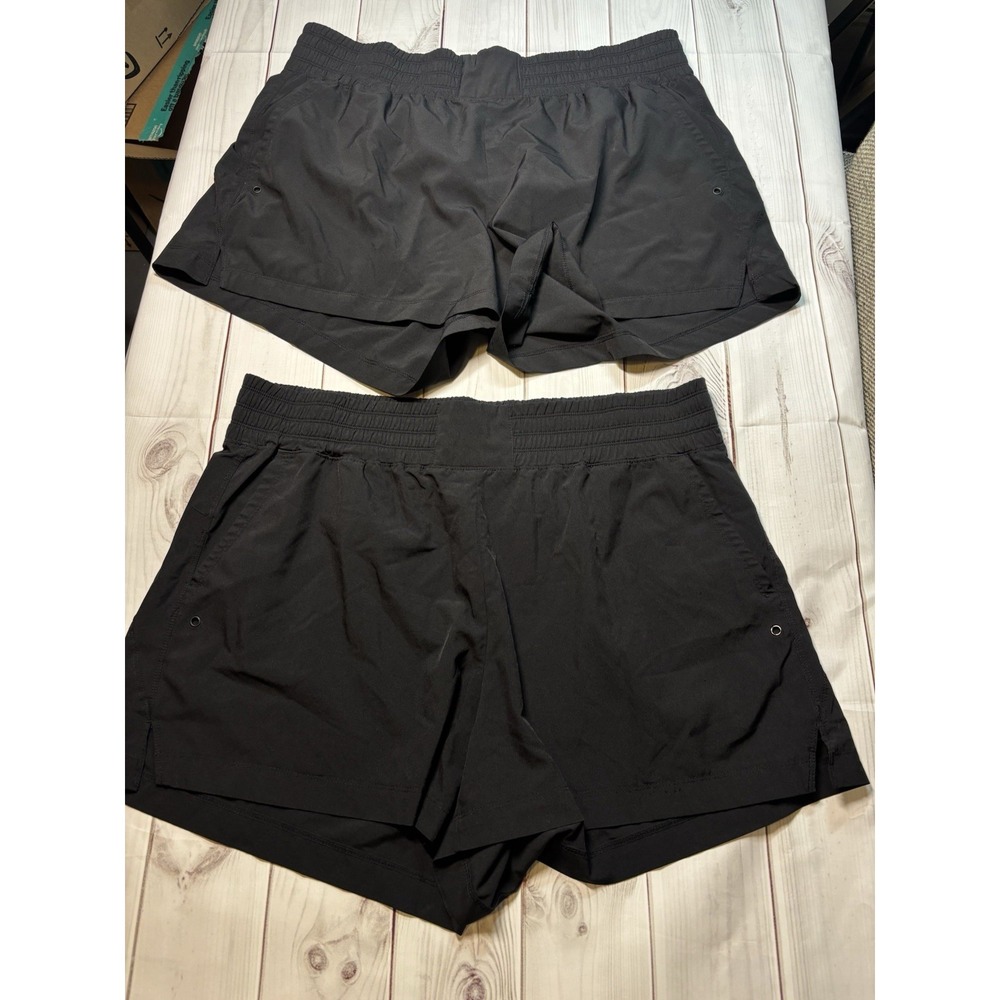 Old Navy Womens Active StretchTech Quick Dry Shorts 2 Pack Black XL